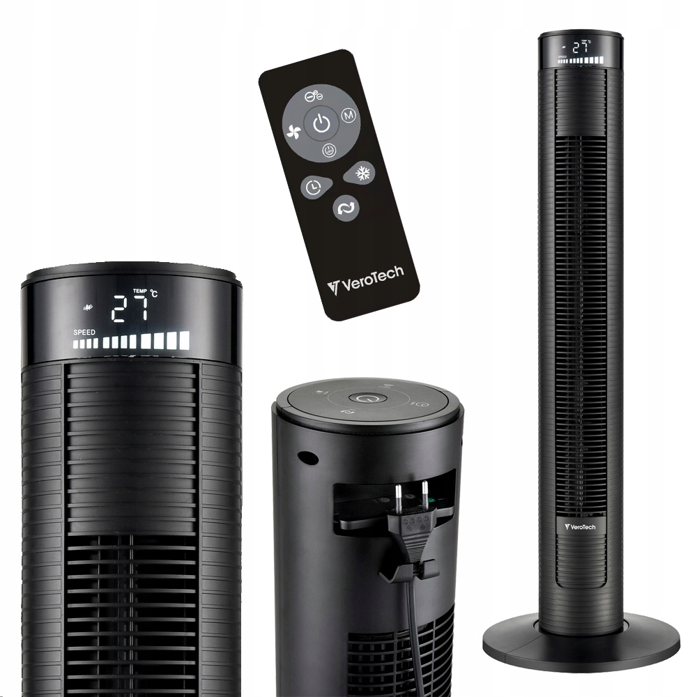 Stĺpový ventilátor Verotech VF-910W, biely